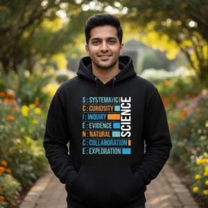 Science Black hoodie