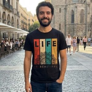 sarcasteecity-men's-black-life-graphic-printed-tshirt